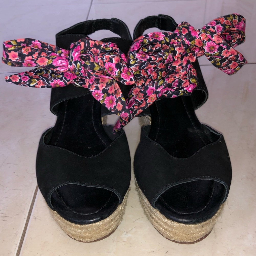 San Marina Espadrille Wedges Size 8